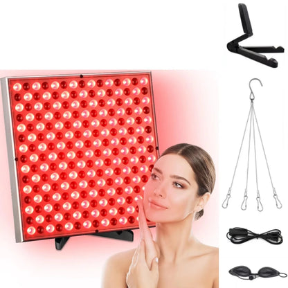 LED Red Light Therapy Panel Lamp for Facial anti Aging Skin Care Beauty for Body Pain Relief 225 LED Light Physical Therapy