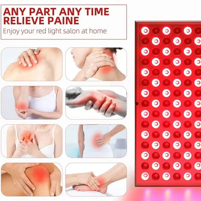 LED Red Light Therapy Panel Lamp for Facial anti Aging Skin Care Beauty for Body Pain Relief 225 LED Light Physical Therapy