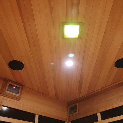 4-Person Cedar Corner Infrared Sauna